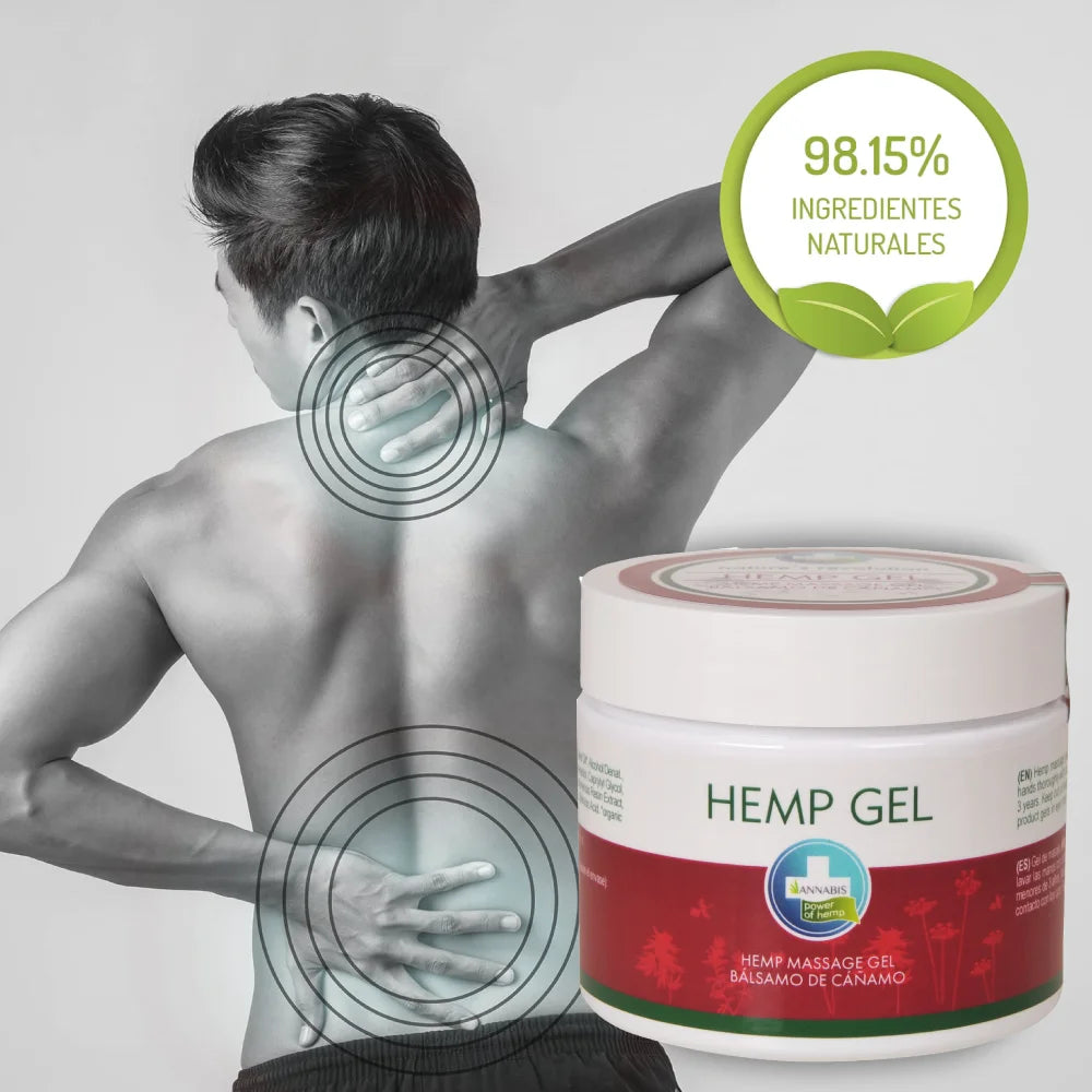 Bálsamo Gel de Masaje Hemp 330ml Annabis - Alcanfor, Tomillo y Aceite de Cáñamo