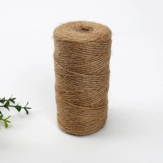 Cordel de Hemp Natural 30-100M - Cuerda Yute Trenzada para Bodas y Manualidades