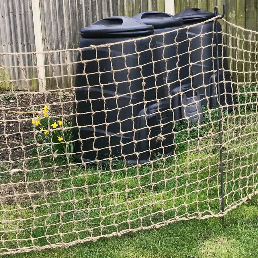 Malla de Cuerda Hemp 1㎡ - Red de Yute Decorativa para Plantas y Escalada